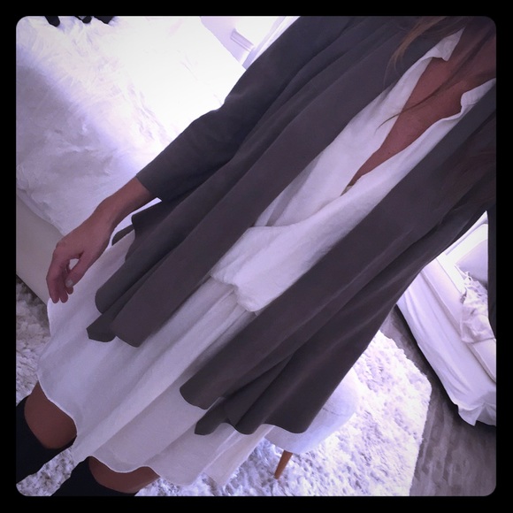 Stella & Jamie Jackets & Blazers - Suede asymmetric jacket